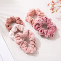 UNIQ hair accessories organic scrunchies cotton Kitsch Women's Velvet Scrunchies